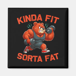 Tamelijk Fit Enigszins Vet Grappige Gym Beer Gewic Magneet