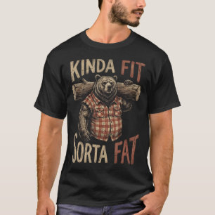 Tamelijk Fit Enigszins Vet Grappige Gym Workout T-shirt