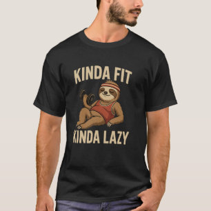 Tamelijk Fit Tamelijk Lui Fitness Luiaard Illustra T-shirt
