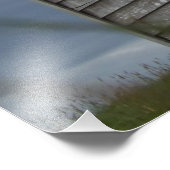 tamelijk oude shack foto afdruk (Hoek)