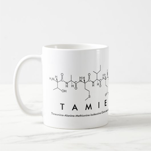 Tamie peptide nom mug (Gauche)