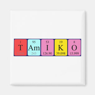 Tamiko periodieke lijstnaam magnet magneet