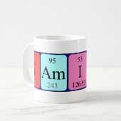 Tamiko tasse de nom de table périodique (Devant gauche)