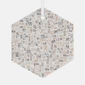 Tamil Glas Ornament (Achterkant)