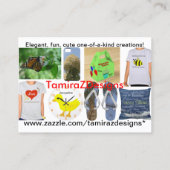 TamiraZDesigns Carte de visite Blue Hydrangea (Dos)