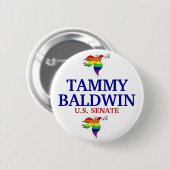 Tammy Baldwin VOOR SENATE Ronde Button 5,7 Cm (Voorkant /achterkant)