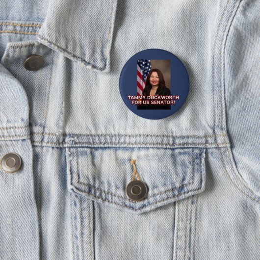 Tammy Duckworth voor US Senator Illinois Button (In situ)