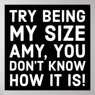 Tammy en Amy sisters quoute proberen mijn maat Amy Poster