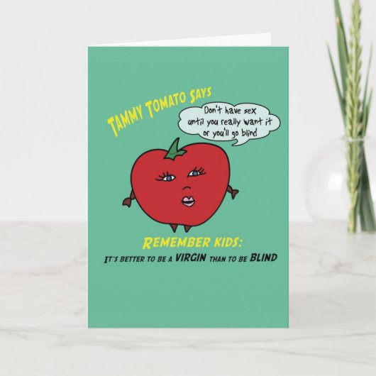 Tammy Tomato Wenskaart Kaart (Voorkant)