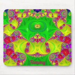 TAMMY ~ Zany Hot Cerise, Yellow, Red en Green Muismat