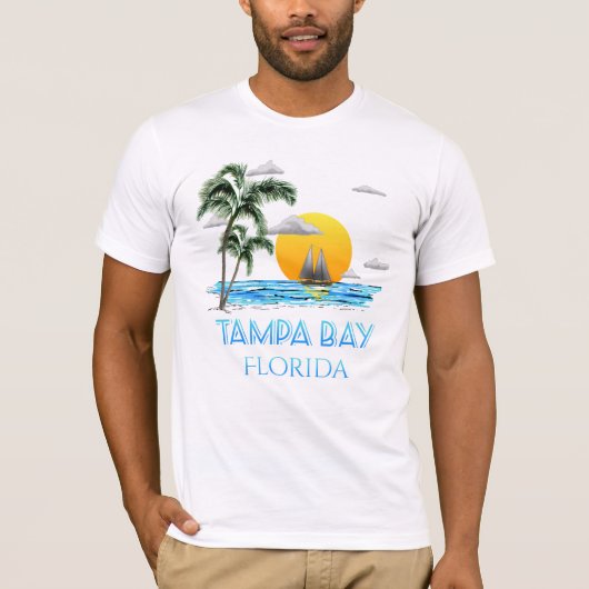 Tampa Bay Florida Sailing T-shirt (Voorkant)