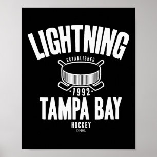 Tampa Bay Lightning Hockey Puck Blauw Officieel Ge Poster