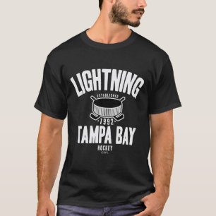 Tampa Bay Lightning Hockey Puck Blauw Officieel Ge T-shirt