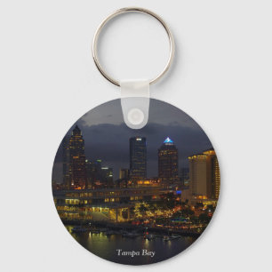 Tampa Bay Night Skyline Sleutelhanger