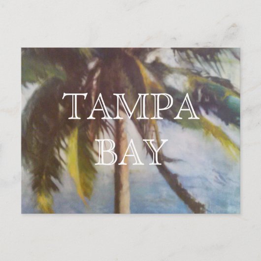 Tampa Bay Palmboom Ansichtkaart Briefkaart (Voorkant)