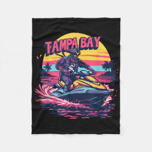 Tampa Bay Piraat Florida Jetski Varend Grappig Gas Fleece Deken