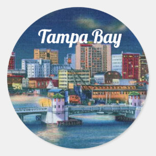 Tampa Bay scene Ronde Sticker
