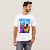 Tampa Bay Skyline Moonrise T-shirt (Voorkant volledig)