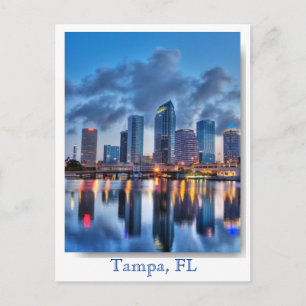 Tampa Downtown, Florida Verenigde Staten briefkaar Briefkaart