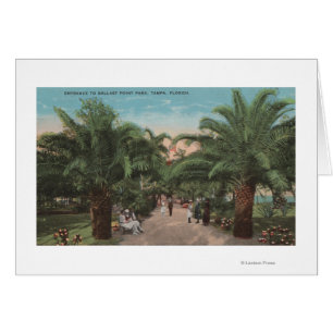 Tampa, FL - vue de l'entrée de parc de point de