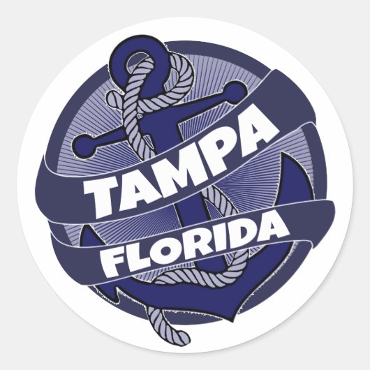 Tampa Florida anker stickers (Voorkant)