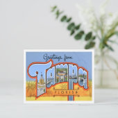 Tampa, Florida  Big Letters Briefkaart (Staand voorkant)