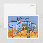 Tampa, Florida  Big Letters Briefkaart (Voorkant / Achterkant)