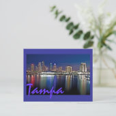Tampa, Florida bij zonsopgang van Davis Islands. Briefkaart (Staand voorkant)
