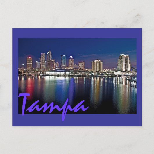 Tampa, Florida bij zonsopgang van Davis Islands. Briefkaart (Voorkant)