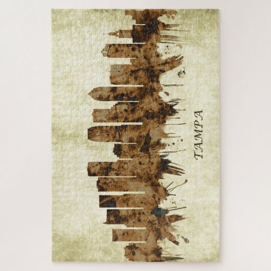 Tampa Florida Cityscape Legpuzzel (Verticaal)