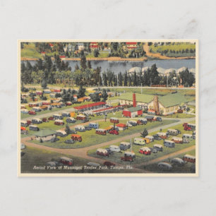  Tampa Florida Gemeentelijk Trailerpark Briefkaart