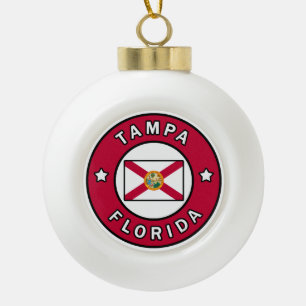 Tampa Florida Keramische Bal Ornament