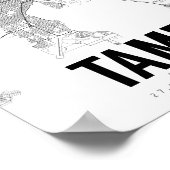 Tampa Florida Minimalist Map Art Poster (Hoek)
