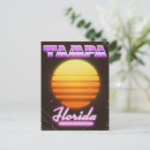 Tampa Florida  reisposter van 80 jaar Briefkaart (Staand voorkant)