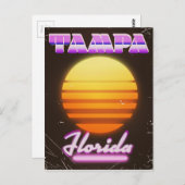 Tampa Florida  reisposter van 80 jaar Briefkaart (Voorkant / Achterkant)