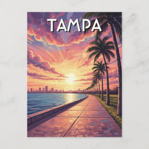 Tampa Florida Reizen Briefkaart