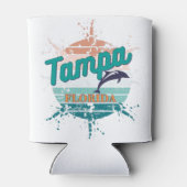 Tampa Florida Retro  Exploding Sunset Blikjeskoeler (Achterkant)