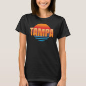 Tampa Florida Retro Sunset T-Shirt (Devant)