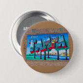 Tampa, Florida Ronde Button 7,6 Cm (Voorkant /achterkant)
