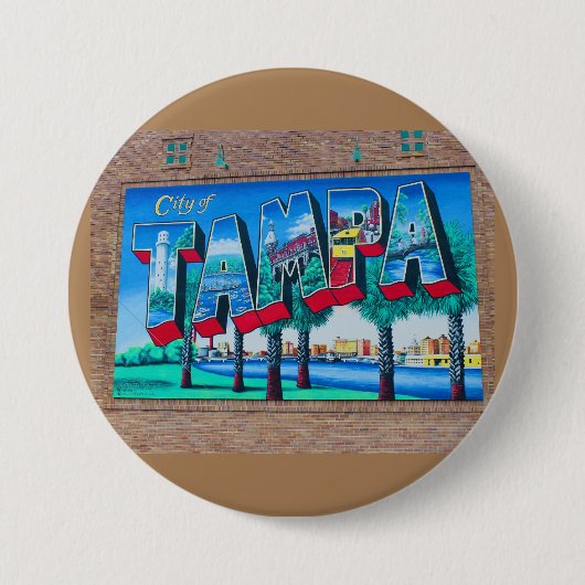 Tampa, Florida Ronde Button 7,6 Cm (Voorkant)