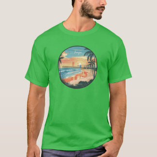 Tampa Florida Schitterend Tampa Strand Zonsonderga T-shirt
