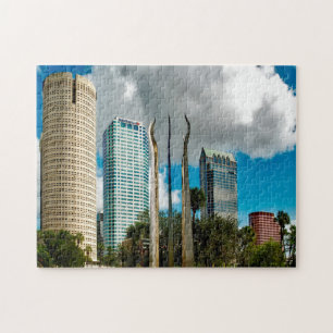 Tampa Florida Silhouet. Legpuzzel