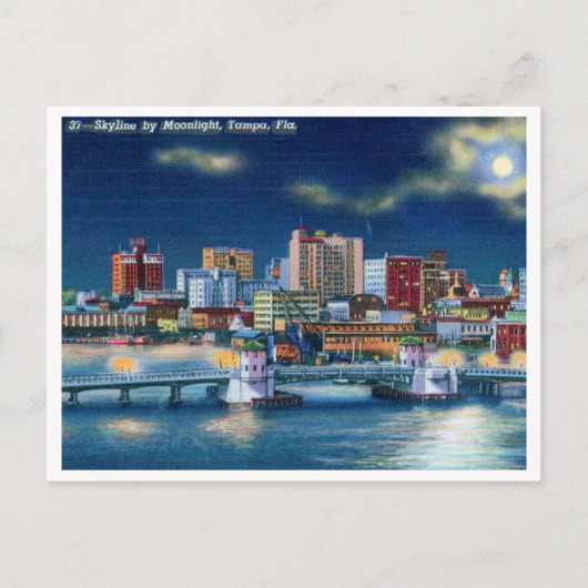  Tampa Florida Skyline Briefkaart (Voorkant)
