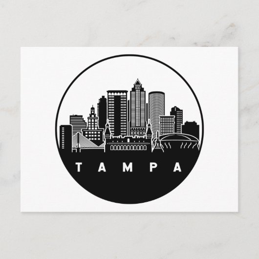 Tampa Florida Skyline Briefkaart (Voorkant)