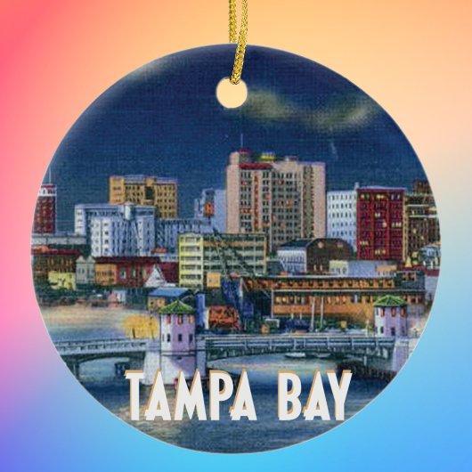 Tampa Florida Skyline Keramisch Ornament