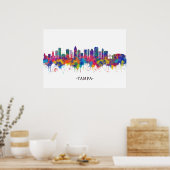 Tampa Florida Skyline Poster (Keuken)