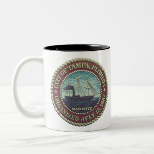 Tampa Florida Tweekleurige Koffiemok