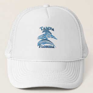 Tampa Florida Vacation Tribal Dolphins Trucker Pet