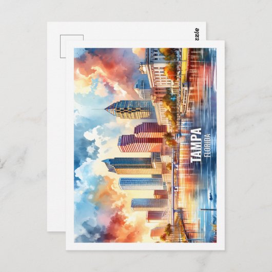 Tampa Florida Verenigde Staten Famous Place waterv Briefkaart (Voorkant / Achterkant)