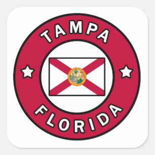 Tampa Florida Vierkante Sticker